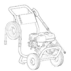 BRIGGS AND STRATTON Pressure Washer 020753-00 - Model Identification Image